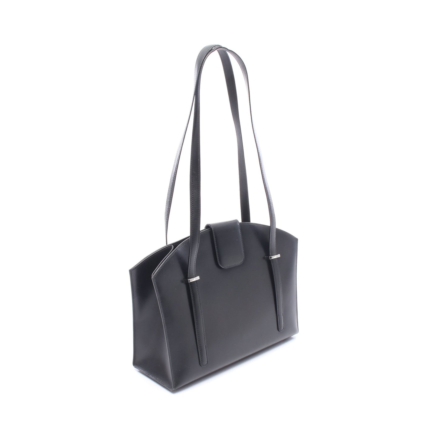 リン ショルダーバッグ トートバッグ ボックスカーフ ブラック シルバー金具 □C刻印 エルメス バッグ HERMES