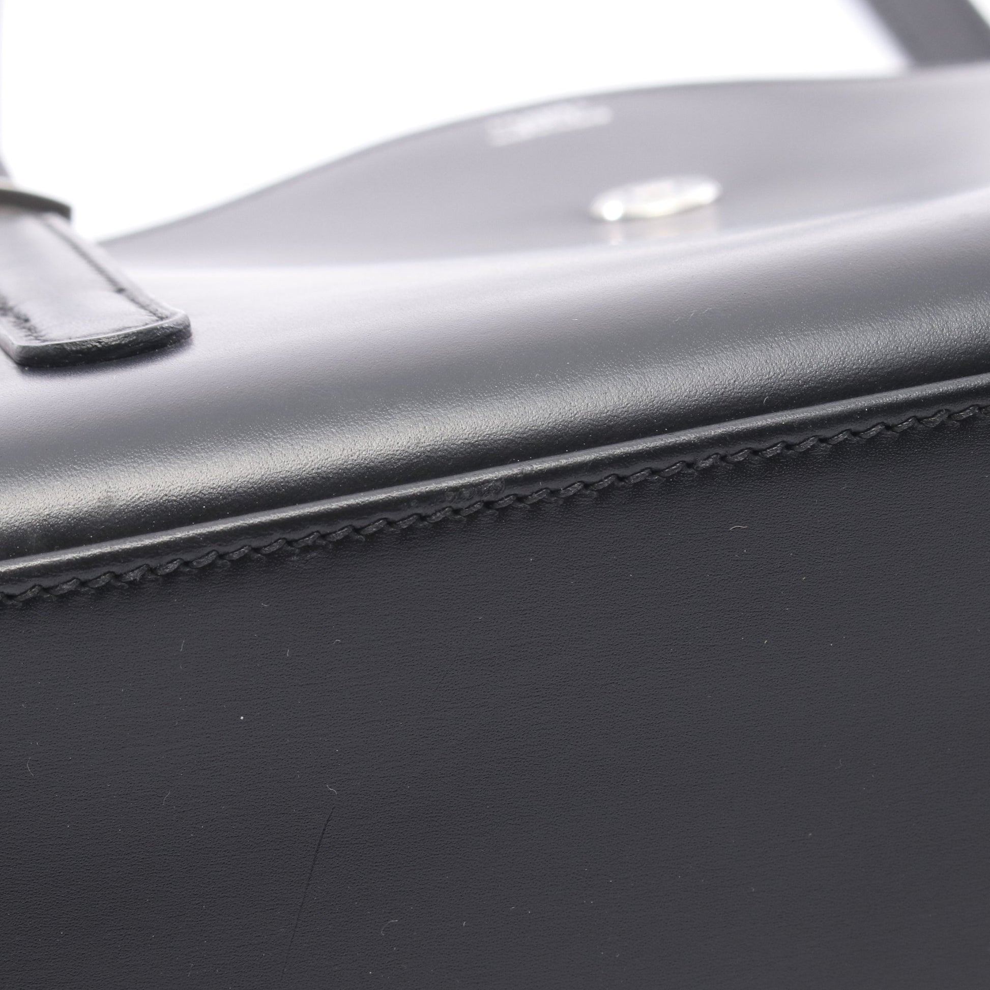 リン ショルダーバッグ トートバッグ ボックスカーフ ブラック シルバー金具 □C刻印 エルメス バッグ HERMES
