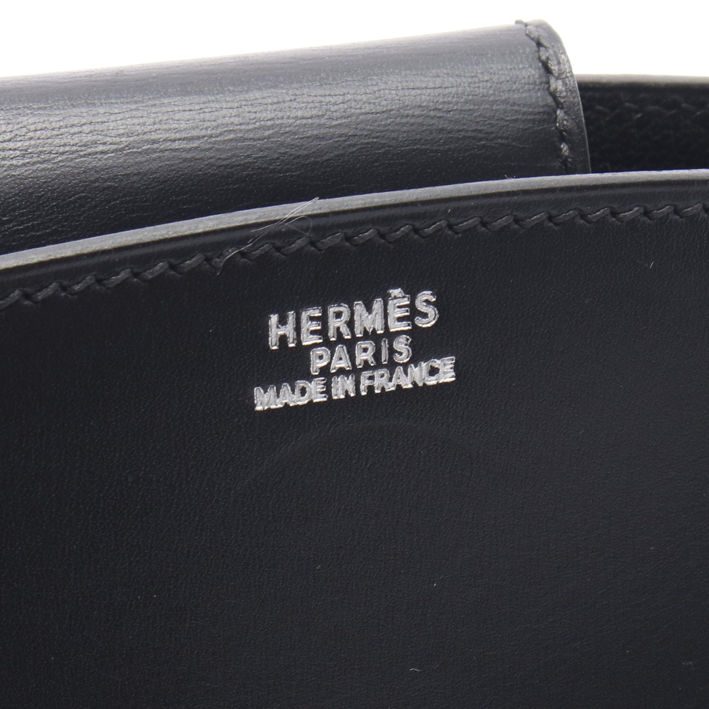 リン ショルダーバッグ トートバッグ ボックスカーフ ブラック シルバー金具 □C刻印 エルメス バッグ HERMES