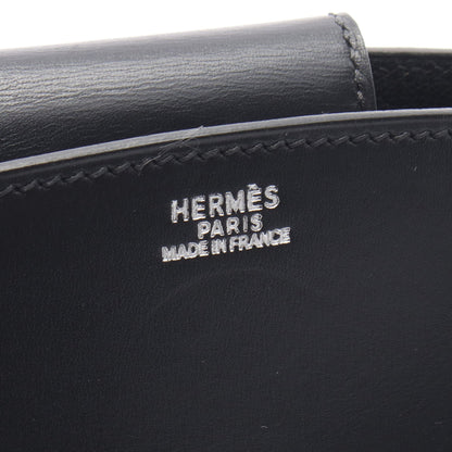 リン ショルダーバッグ トートバッグ ボックスカーフ ブラック シルバー金具 □C刻印 エルメス バッグ HERMES