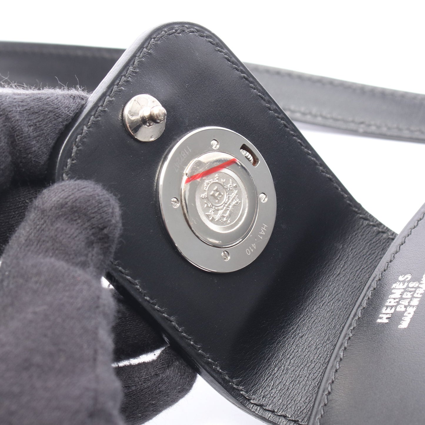 リン ショルダーバッグ トートバッグ ボックスカーフ ブラック シルバー金具 □C刻印 エルメス バッグ HERMES
