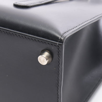 リン ショルダーバッグ トートバッグ ボックスカーフ ブラック シルバー金具 □C刻印 エルメス バッグ HERMES