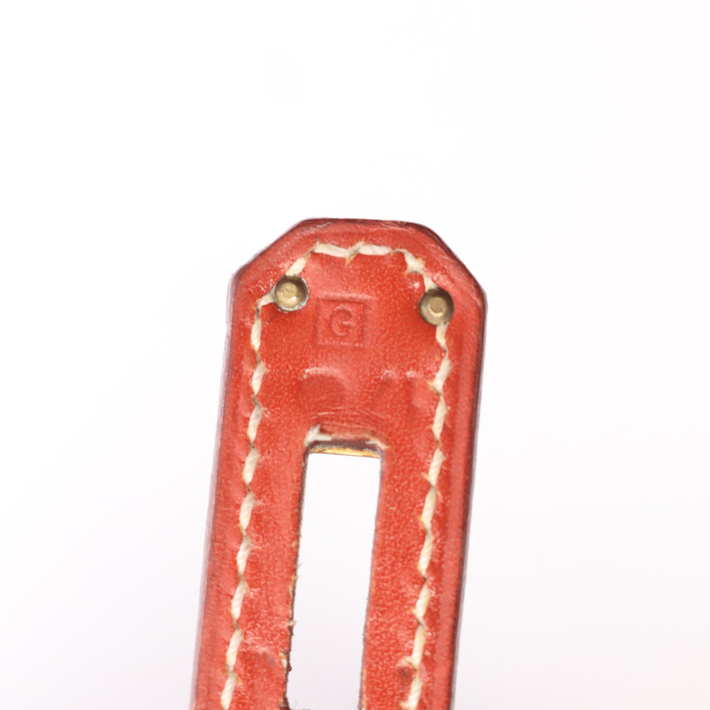 ケリー32 ブリック 外縫い 2WAY ハンドバッグ ボックスカーフ オレンジブラウン ゴールド金具 □G刻印 エルメス バッグ HERMES