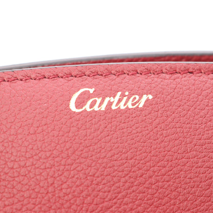 Cドゥ クラッチバッグ レザー ボルドー カルティエ バッグ Cartier