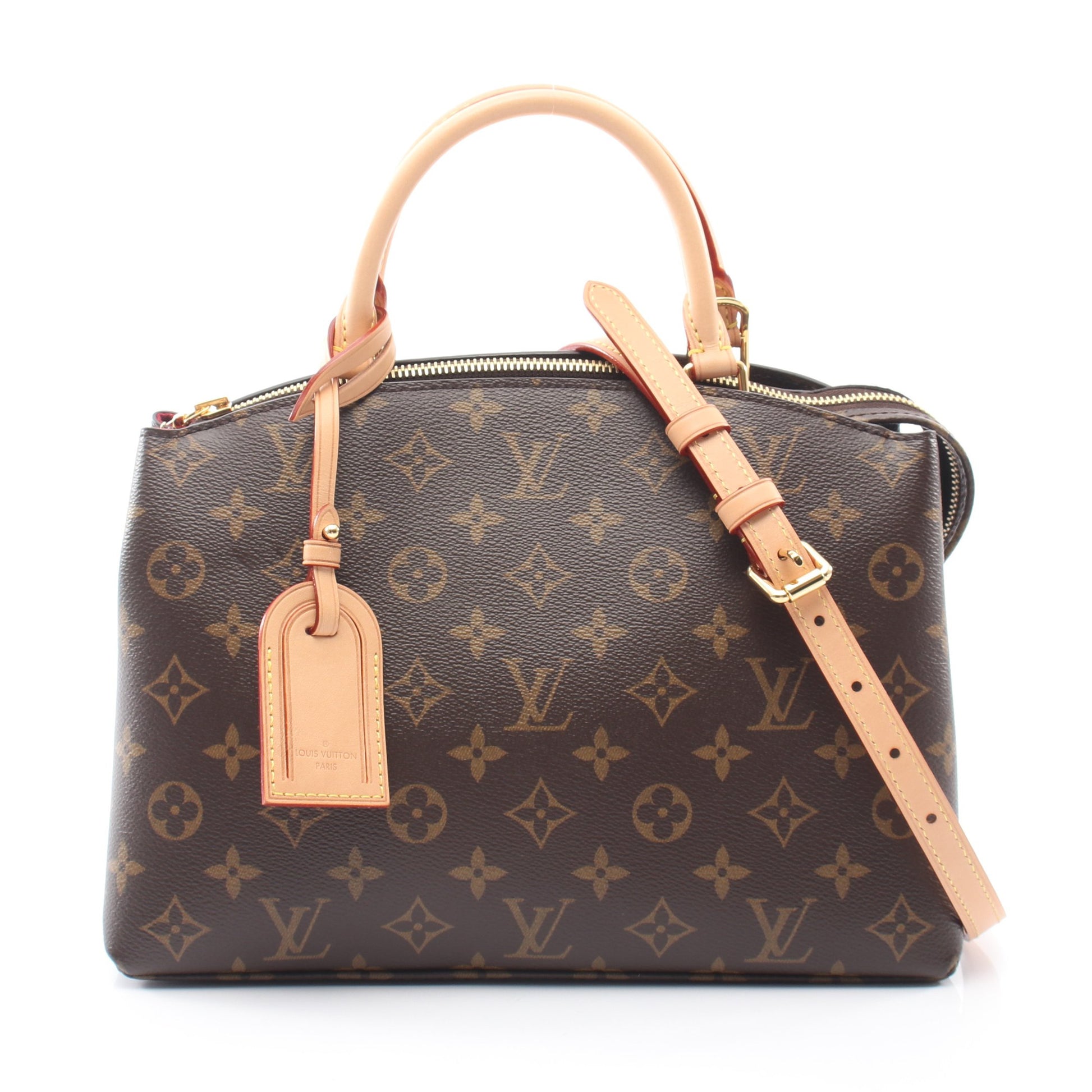 プティ パレPM モノグラム 2WAY ハンドバッグ PVC レザー ブラウン ルイヴィトン バッグ LOUIS VUITTON