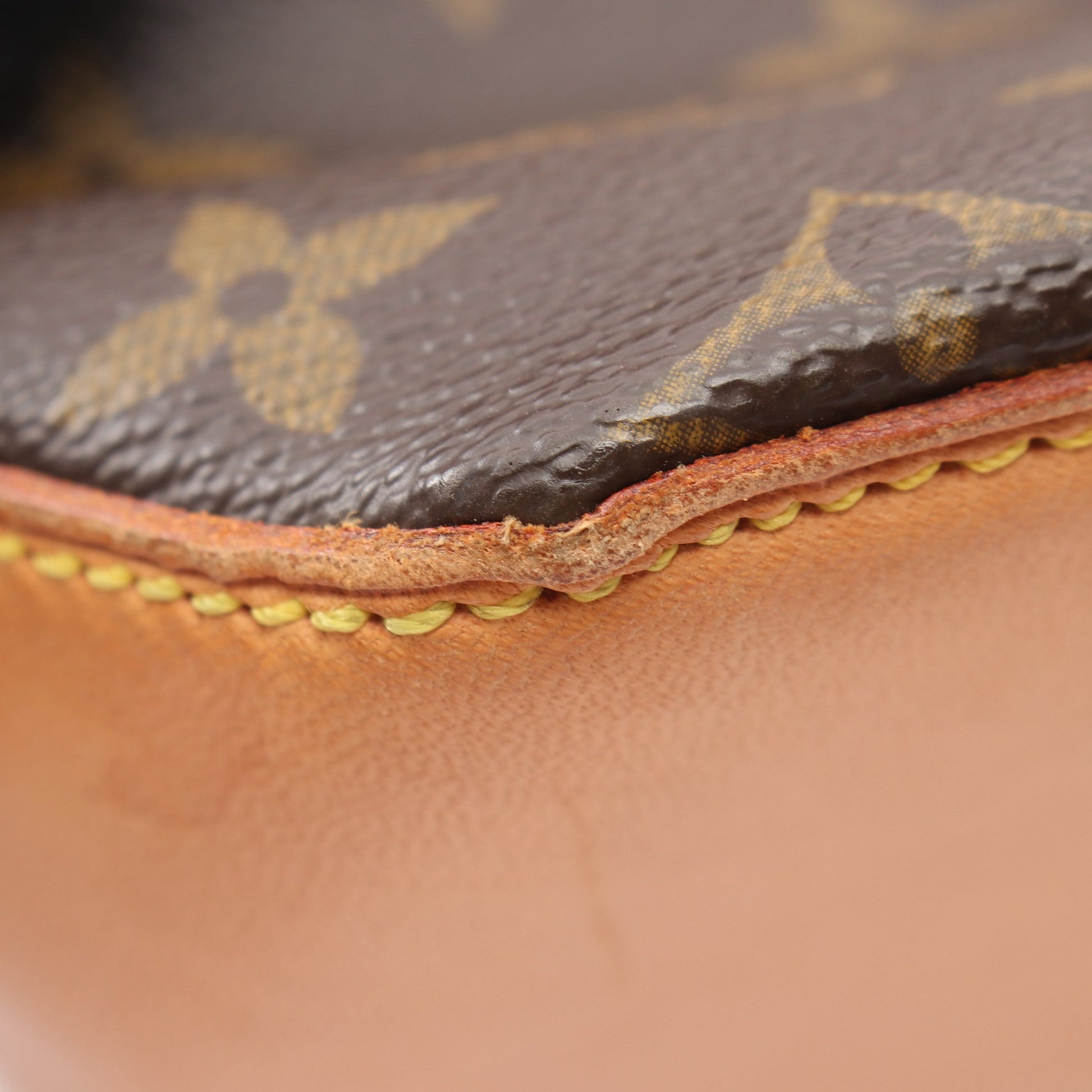 カバピアノ モノグラム ショルダーバッグ PVC レザー ブラウン ルイヴィトン バッグ LOUIS VUITTON