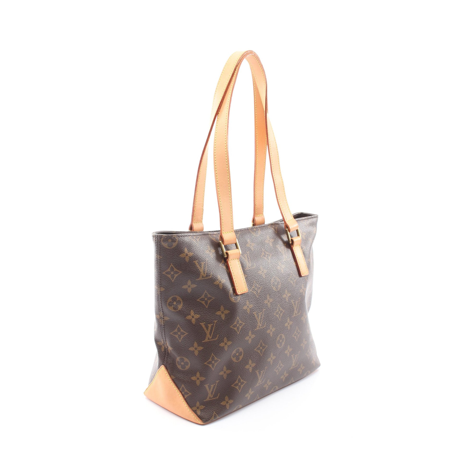カバピアノ モノグラム ショルダーバッグ PVC レザー ブラウン ルイヴィトン バッグ LOUIS VUITTON