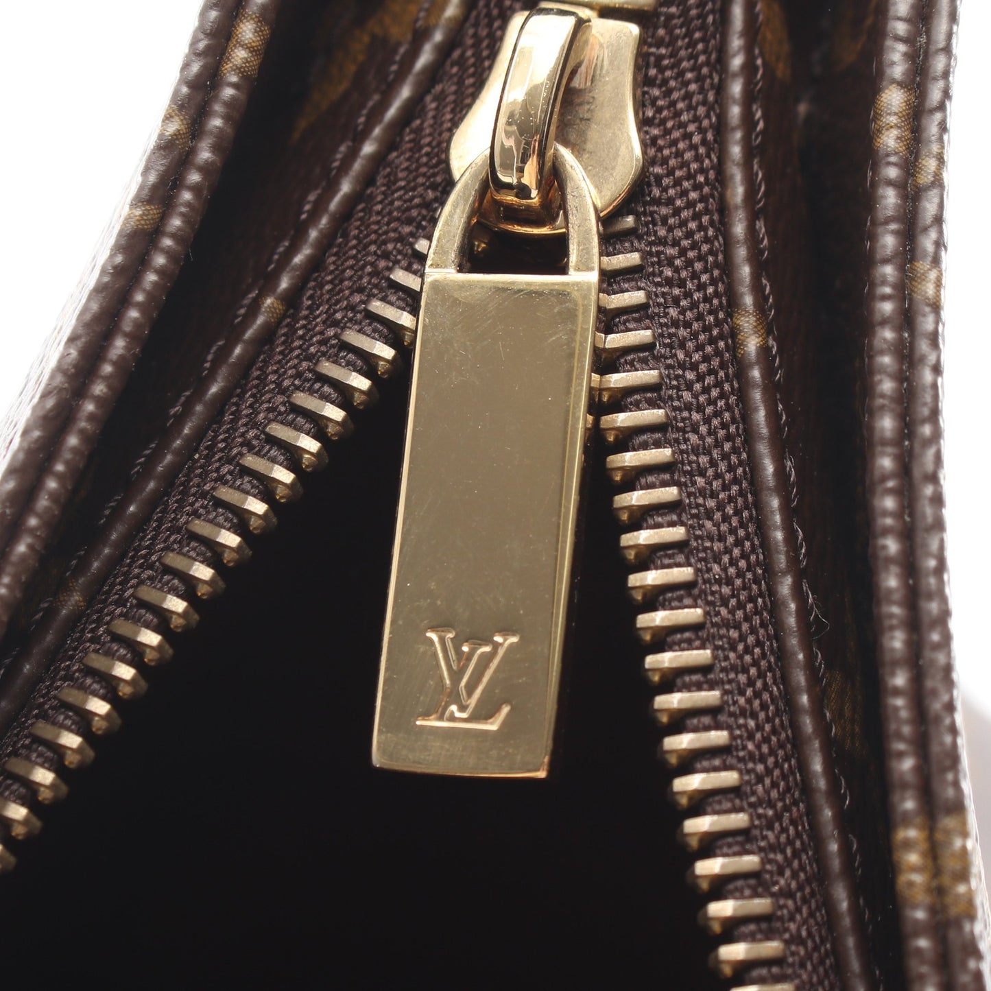 カバピアノ モノグラム ショルダーバッグ PVC レザー ブラウン ルイヴィトン バッグ LOUIS VUITTON