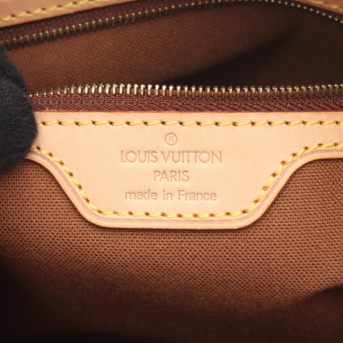 カバピアノ モノグラム ショルダーバッグ PVC レザー ブラウン ルイヴィトン バッグ LOUIS VUITTON
