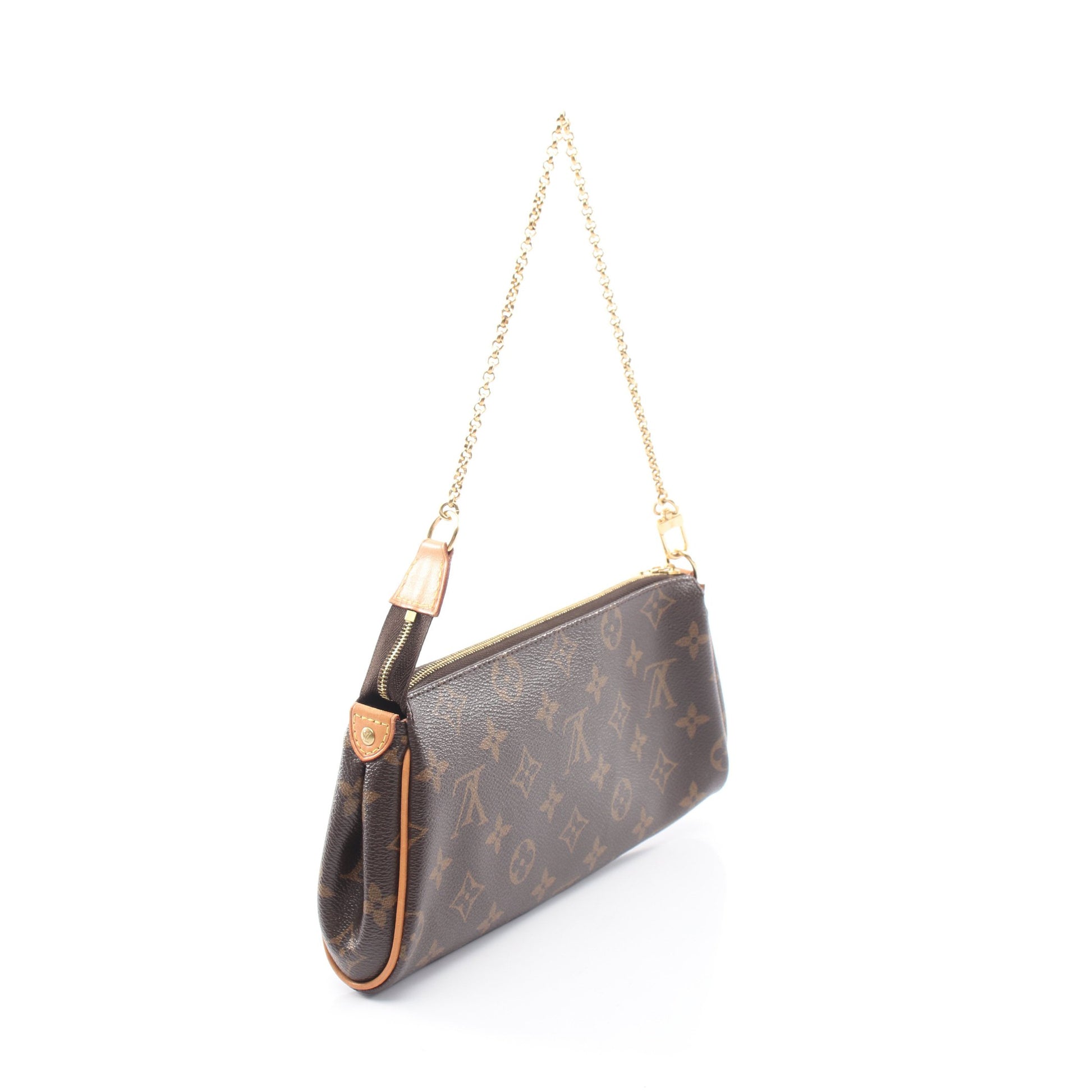 エヴァ モノグラム 2WAY チェーンショルダーバッグ PVC レザー ブラウン ルイヴィトン バッグ LOUIS VUITTON