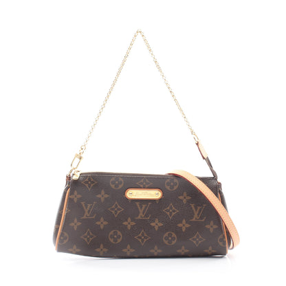 エヴァ モノグラム 2WAY チェーンショルダーバッグ PVC レザー ブラウン ルイヴィトン バッグ LOUIS VUITTON
