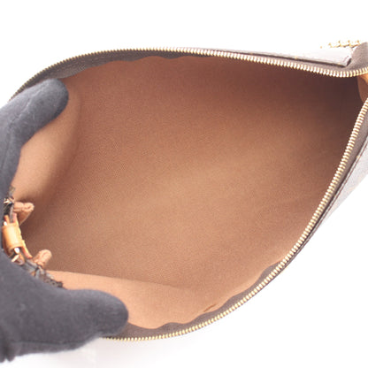 エヴァ モノグラム 2WAY チェーンショルダーバッグ PVC レザー ブラウン ルイヴィトン バッグ LOUIS VUITTON
