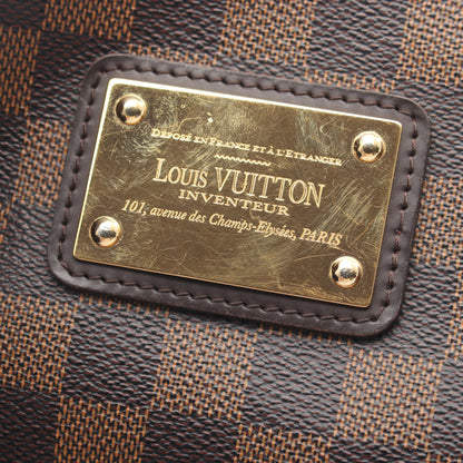 エヴァ ダミエエベヌ チェーンハンドバッグ PVC レザー ブラウン ルイヴィトン バッグ LOUIS VUITTON