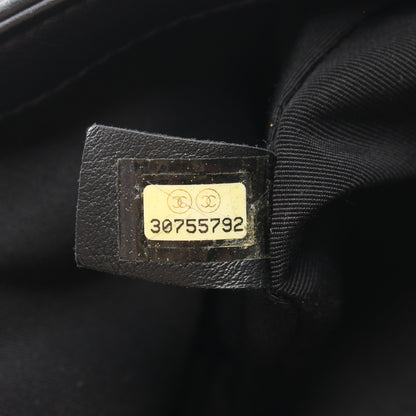 マトラッセ チェーンショルダーバッグ ラムスキン ブラック ゴールド金具 シャネル バッグ CHANEL