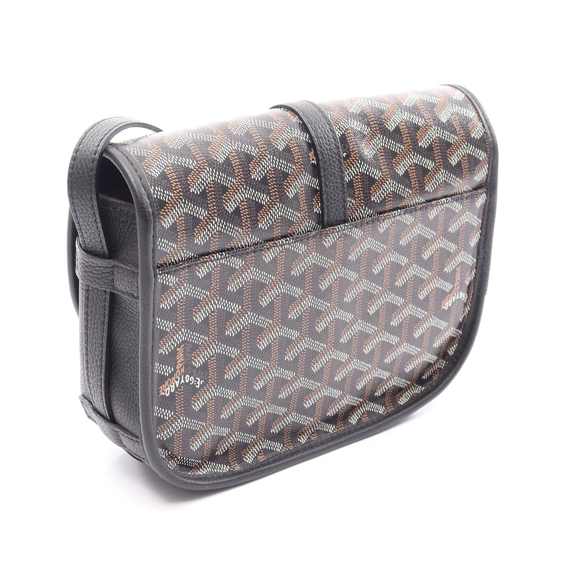 ベルヴェデーレPM ショルダーバッグ コーティングキャンバス レザー ブラック マルチカラー ゴヤール バッグ GOYARD