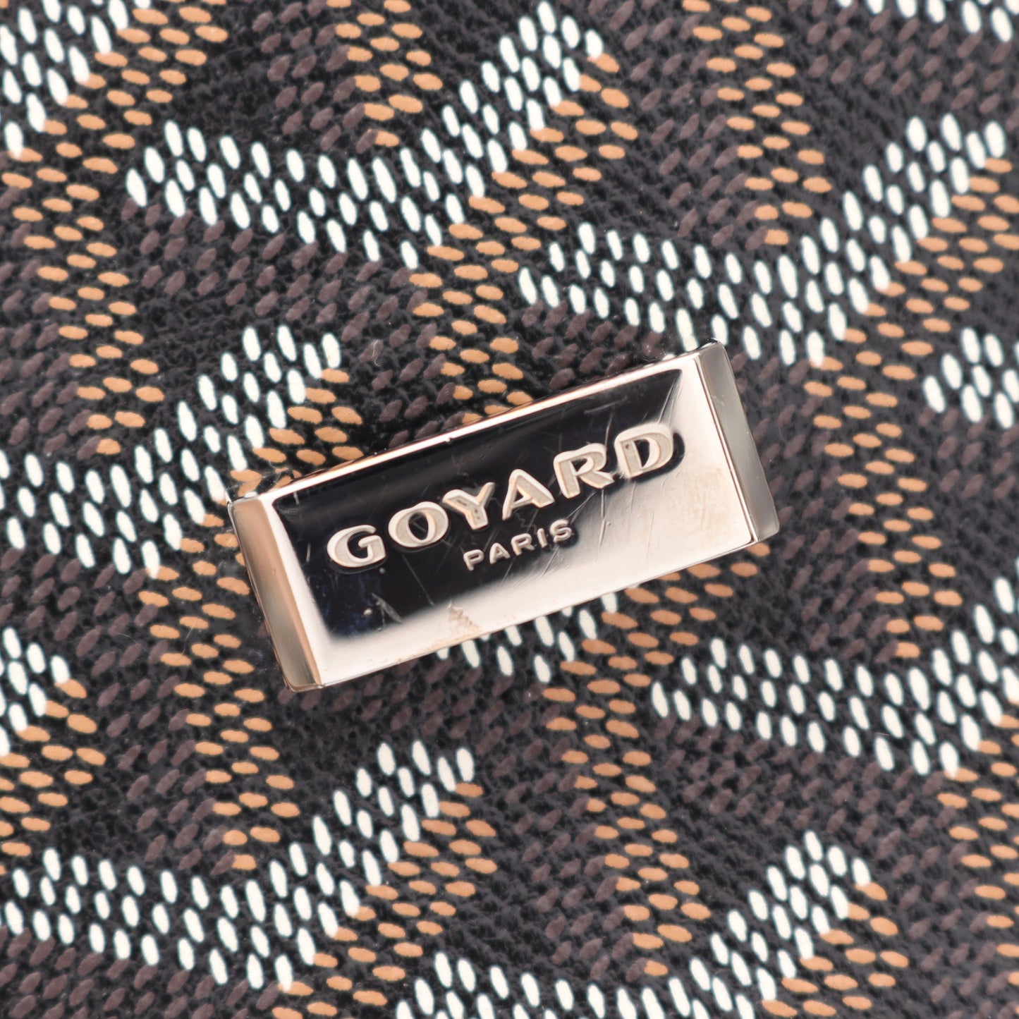 ベルヴェデーレPM ショルダーバッグ コーティングキャンバス レザー ブラック マルチカラー ゴヤール バッグ GOYARD
