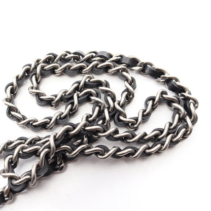 ガブリエル ドゥ シャネル コンビ金具 チェーンウォレット シャイニーカーフスキン ブラック シャネル バッグ CHANEL