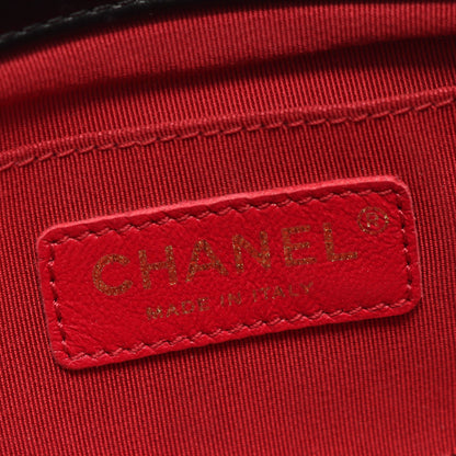 マトラッセ チェーンショルダーバッグ ラムスキン ブラック ゴールド金具 シャネル バッグ CHANEL