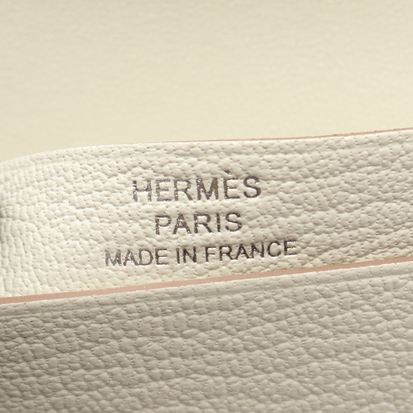ベアン カードケース クレ カードケース シェーブル オフホワイト シルバー金具 B刻印 エルメス 財布・小物 HERMES
