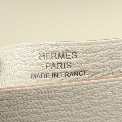 ベアン カードケース クレ カードケース シェーブル オフホワイト シルバー金具 B刻印 エルメス 財布・小物 HERMES