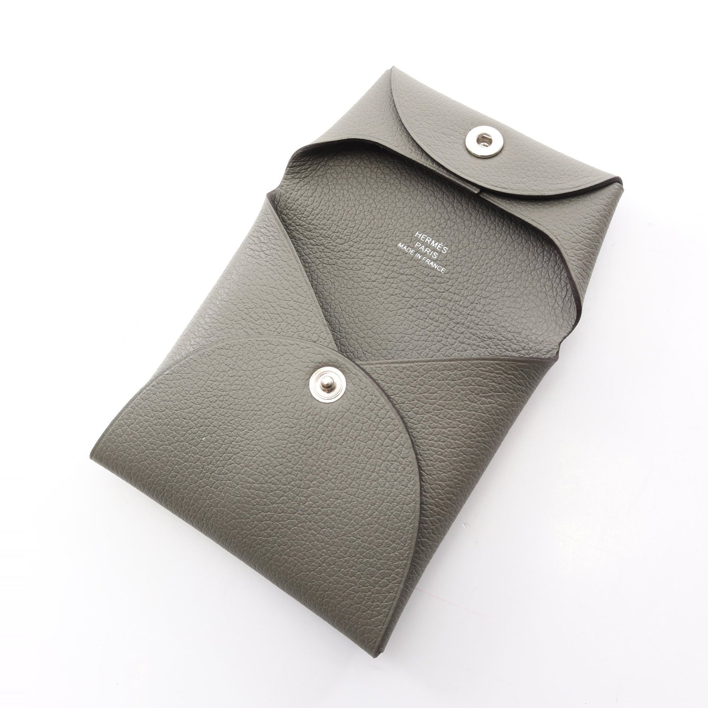 バスティア グリメイヤー コインケース エバーカラー グレー シルバー金具 U刻印 エルメス 財布・小物 HERMES