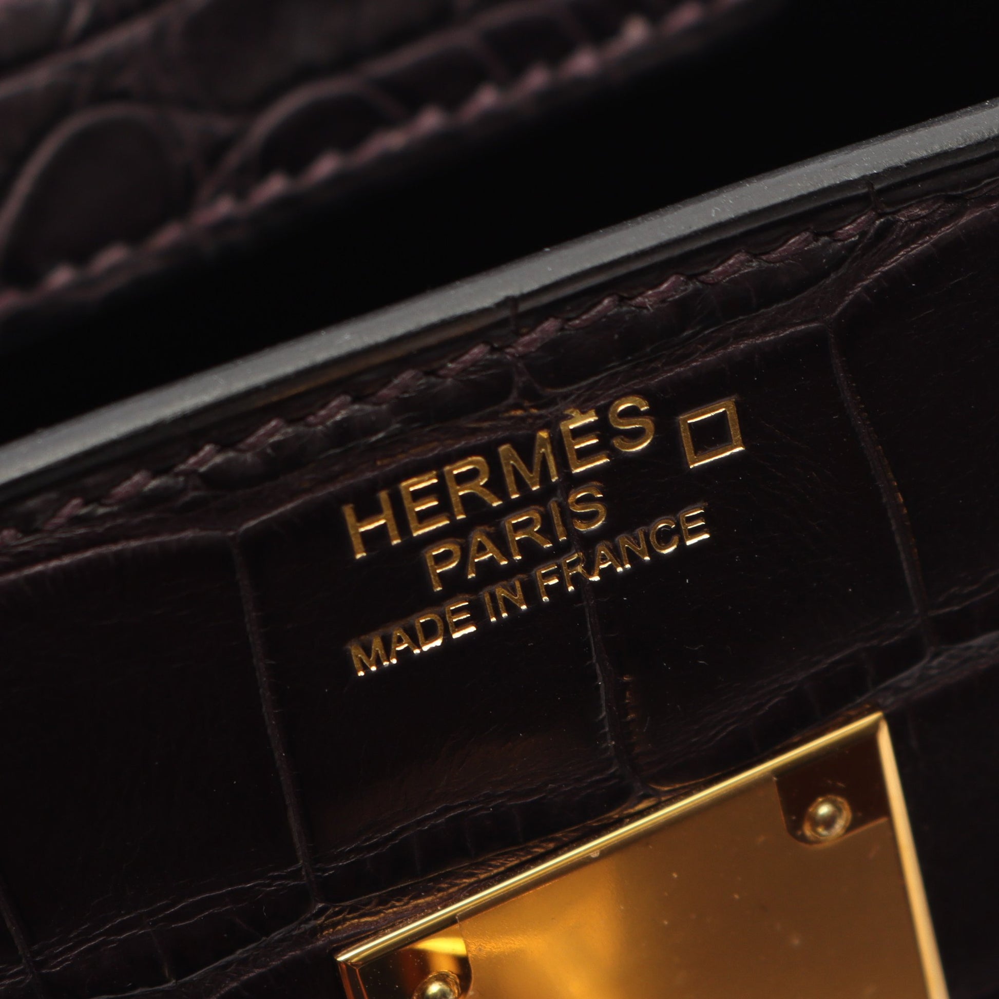 バーキン30 アメジスト ハンドバッグ アリゲーターマット ダークパープル ゴールド金具 D刻印 エルメス バッグ HERMES