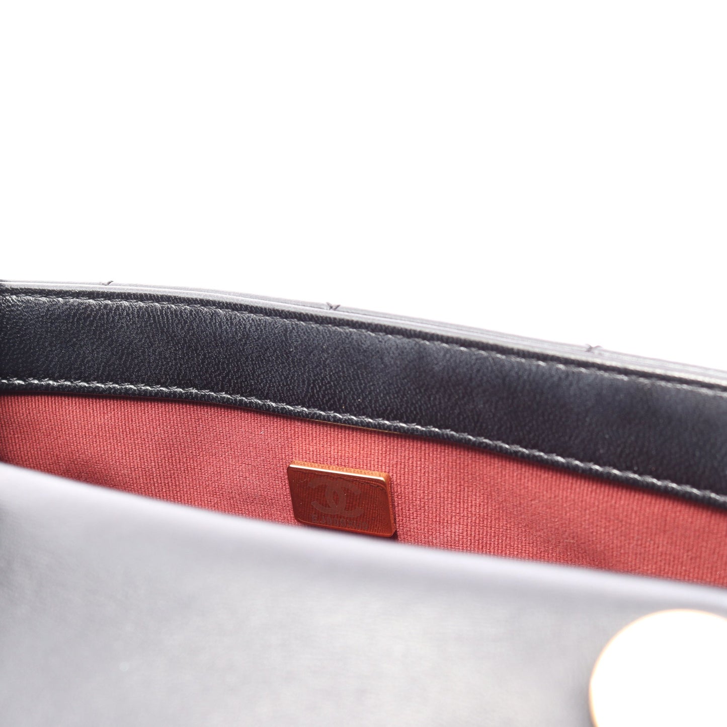 マトラッセ 2WAY チェーンショルダーバッグ ラムスキン ブラック ゴールド金具 シャネル