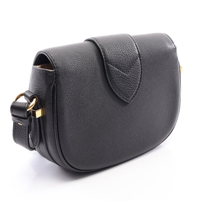 LV PONT 9 LVポンヌフ ソフトPM ノワール ショルダーバッグ レザー ブラック ルイヴィトン