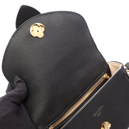 LV PONT 9 LVポンヌフ ソフトPM ノワール ショルダーバッグ レザー ブラック ルイヴィトン
