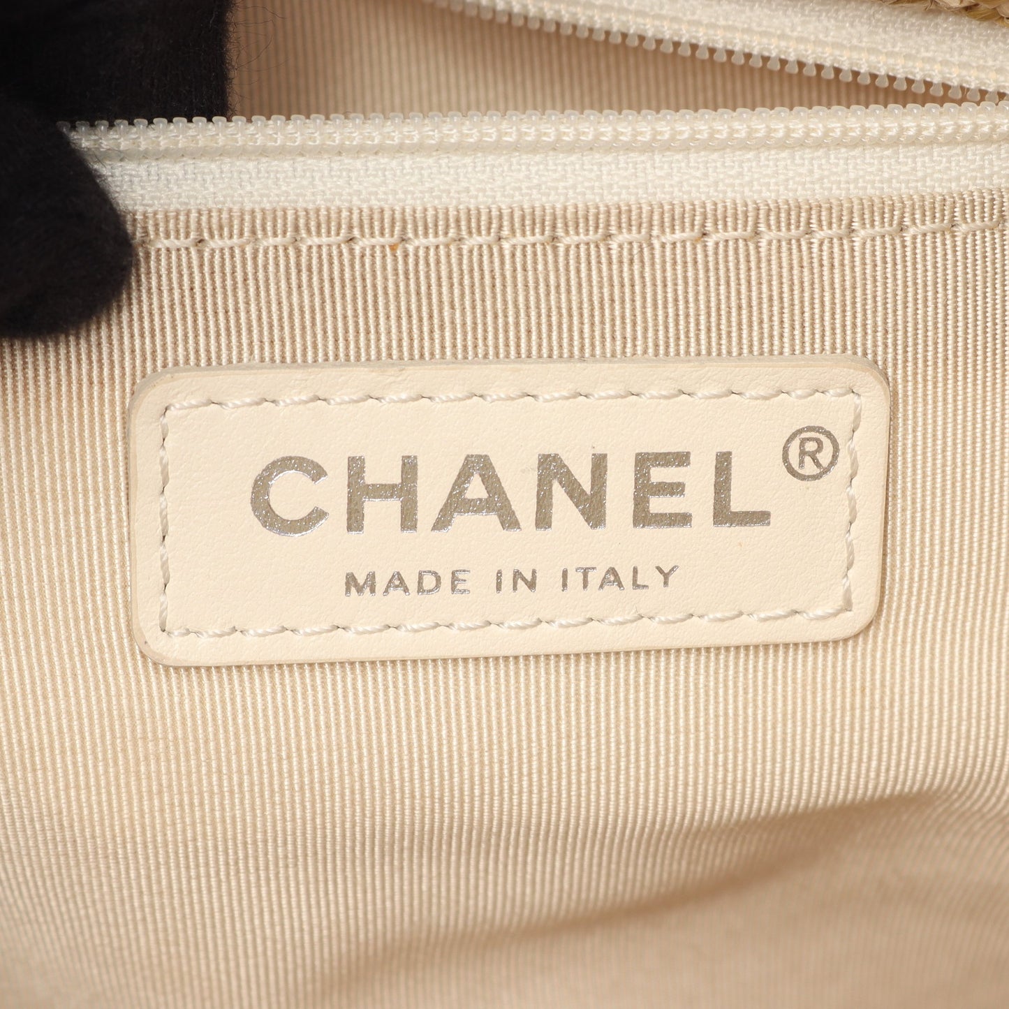 CHANEL31 ラージ ショッピングバッグ 2WAY ショルダーバッグ ビニール レザー ストロー クリア ブルー シルバー金具 シャネル