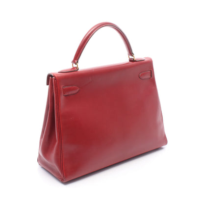 ケリー32 ルージュヴィフ 内縫い 2WAY ハンドバッグ タデラクト レッド ゴールド金具 ○V刻印 エルメス バッグ HERMES