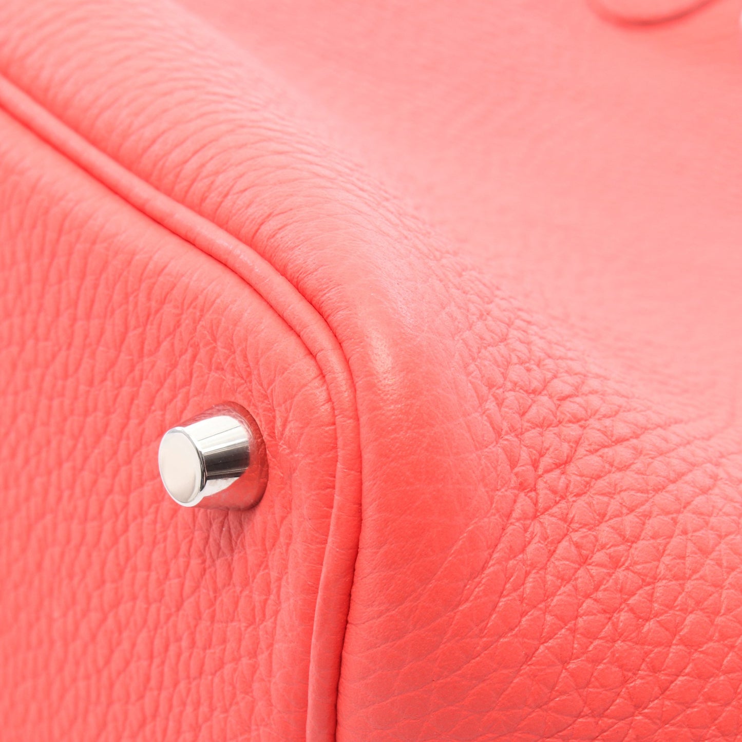 ピコタンロックPM ローズテキサス ハンドバッグ トリヨンクレマンス ピンクレッド シルバー金具 U刻印 エルメス バッグ HERMES