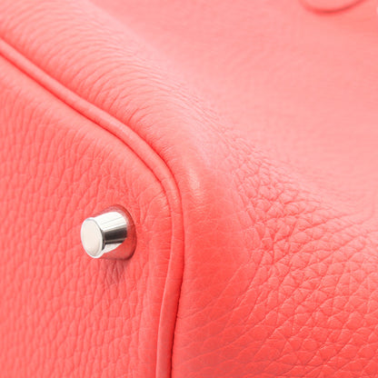ピコタンロックPM ローズテキサス ハンドバッグ トリヨンクレマンス ピンクレッド シルバー金具 U刻印 エルメス バッグ HERMES