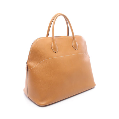 ボリード45 ナチュラル ハンドバッグ アルデンヌ ライトブラウン ゴールド金具 ○V刻印 エルメス バッグ HERMES