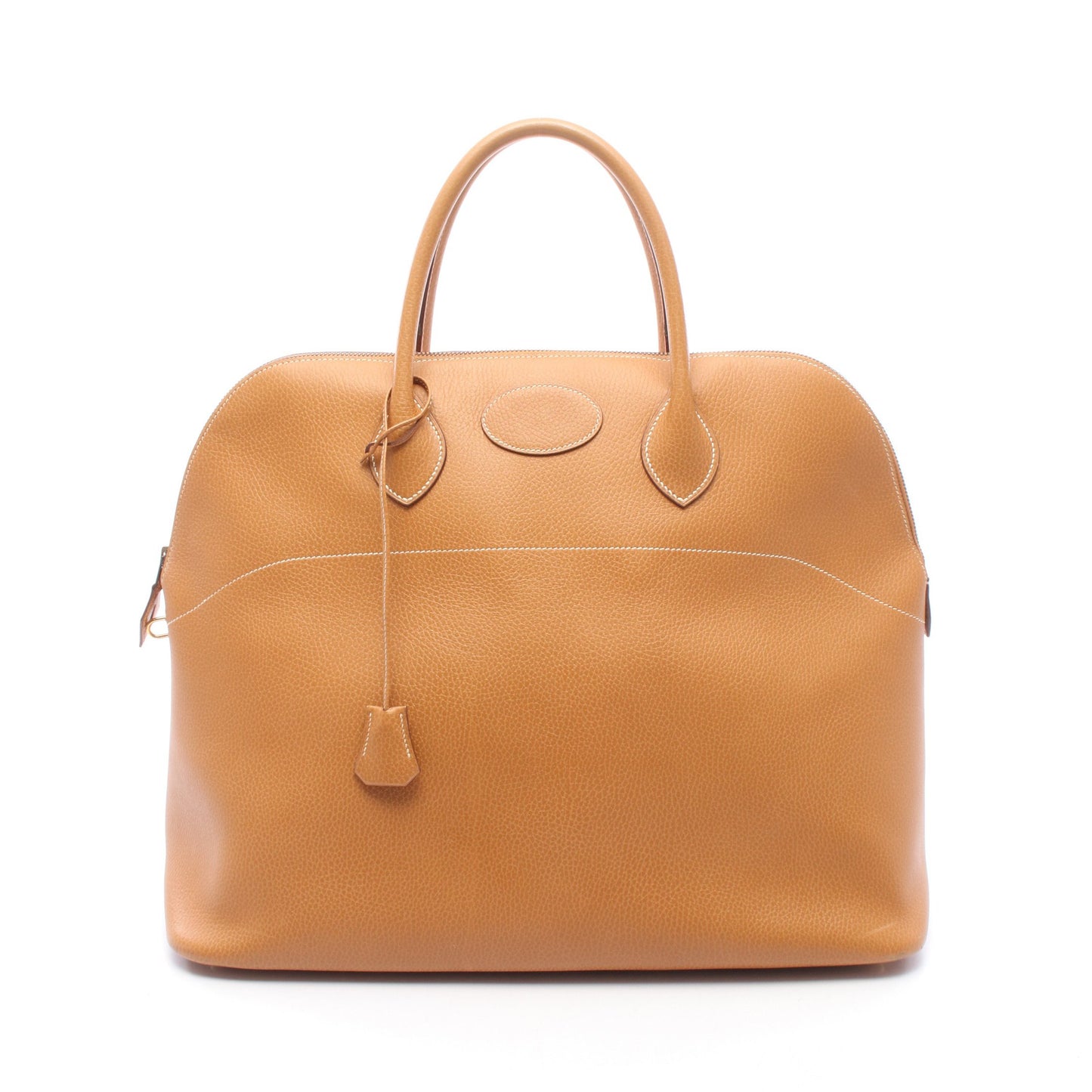 ボリード45 ナチュラル ハンドバッグ アルデンヌ ライトブラウン ゴールド金具 ○V刻印 エルメス バッグ HERMES