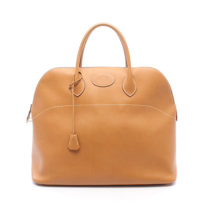 ボリード45 ナチュラル ハンドバッグ アルデンヌ ライトブラウン ゴールド金具 ○V刻印 エルメス バッグ HERMES