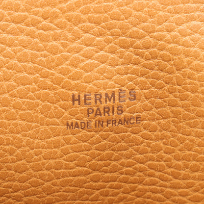ボリード45 ナチュラル ハンドバッグ アルデンヌ ライトブラウン ゴールド金具 ○V刻印 エルメス バッグ HERMES