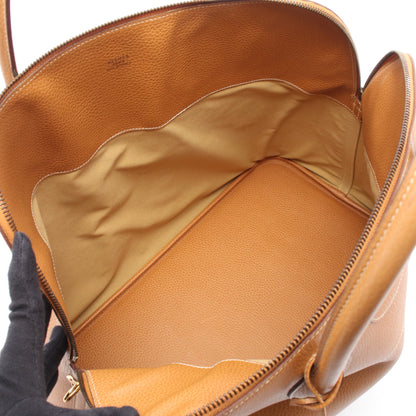 ボリード45 ナチュラル ハンドバッグ アルデンヌ ライトブラウン ゴールド金具 ○V刻印 エルメス バッグ HERMES