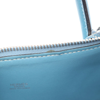 ボリード35 ブルージーン 2WAY ハンドバッグ トリヨンクレマンス ライトブルー シルバー金具 □J刻印 エルメス バッグ HERMES