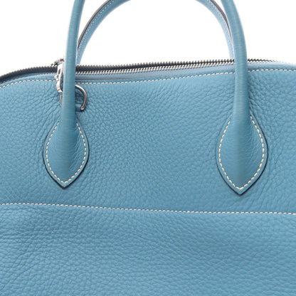 ボリード35 ブルージーン 2WAY ハンドバッグ トリヨンクレマンス ライトブルー シルバー金具 □J刻印 エルメス バッグ HERMES