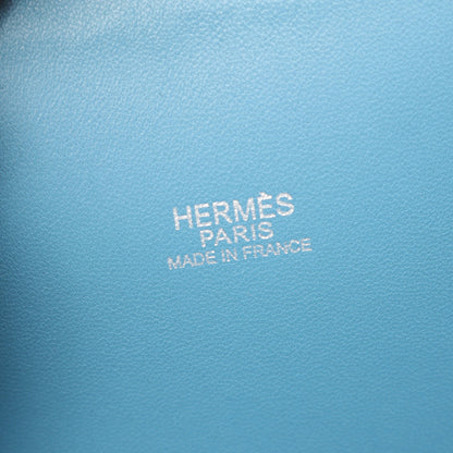 ボリード35 ブルージーン 2WAY ハンドバッグ トリヨンクレマンス ライトブルー シルバー金具 □J刻印 エルメス バッグ HERMES
