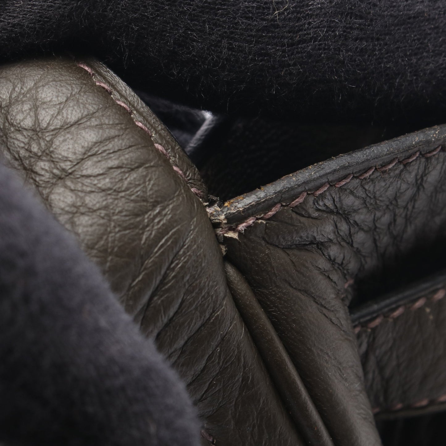 ケリー32 内縫い 2WAY ハンドバッグ トリヨンクレマンス カーキグリーン シルバー金具 □F刻印 エルメス バッグ HERMES