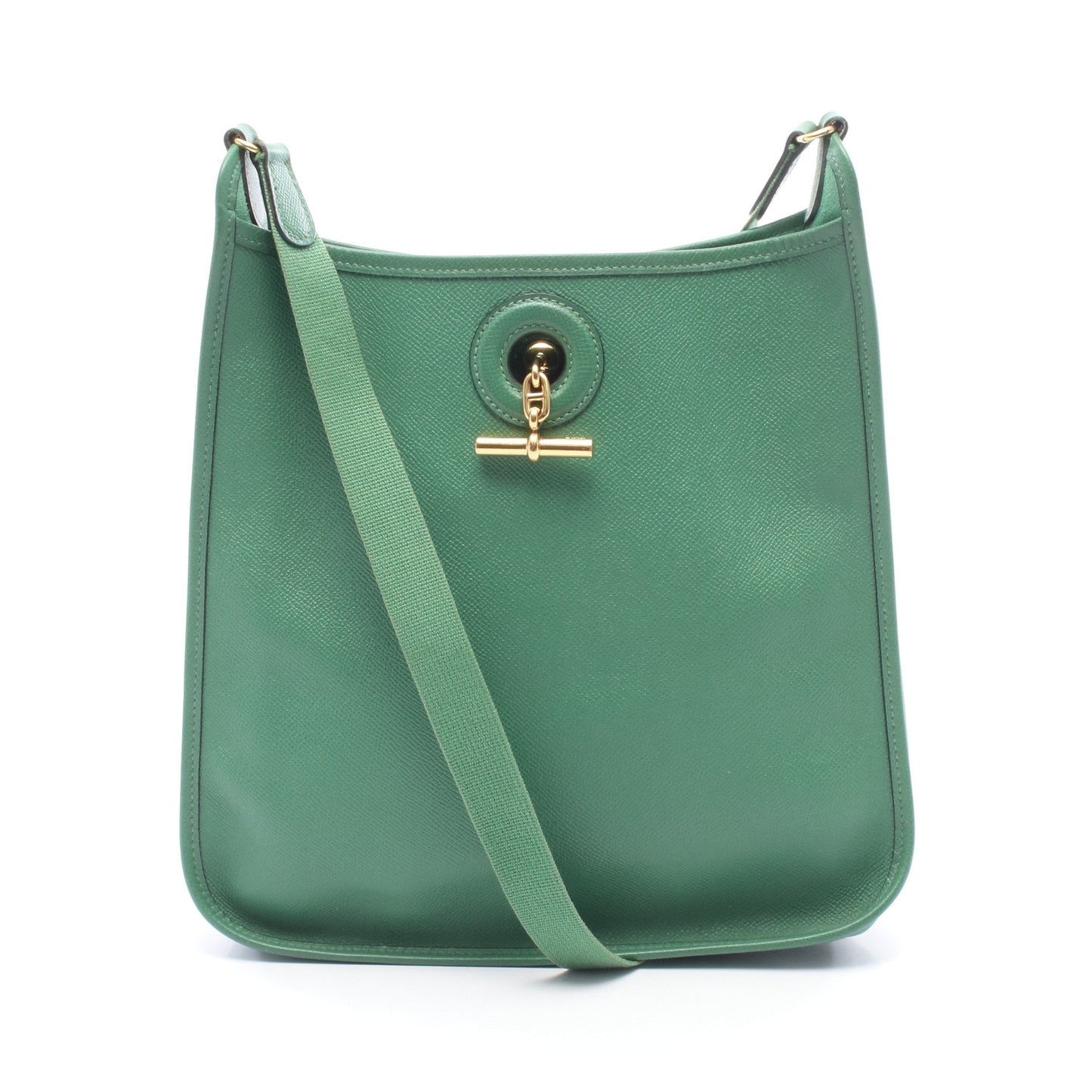 ヴェスパPM ショルダーバッグ クシュベル グリーン ゴールド金具 □A刻印 エルメス バッグ HERMES