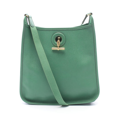 ヴェスパPM ショルダーバッグ クシュベル グリーン ゴールド金具 □A刻印 エルメス バッグ HERMES
