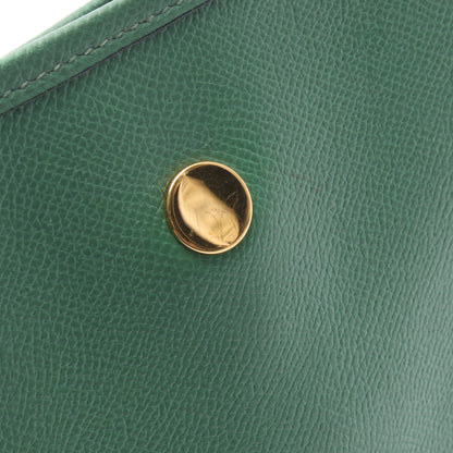 ヴェスパPM ショルダーバッグ クシュベル グリーン ゴールド金具 □A刻印 エルメス バッグ HERMES