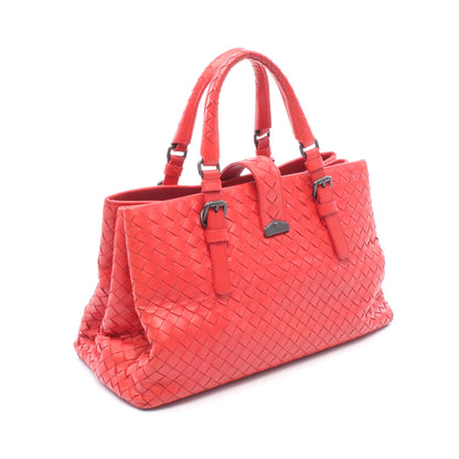 イントレチャート 2WAY ハンドバッグ レザー レッド ボッテガヴェネタ バッグ BOTTEGA VENETA