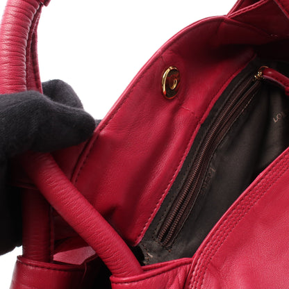 ナッパアイレ ハンドバッグ レザー ピンク ロエベ バッグ LOEWE