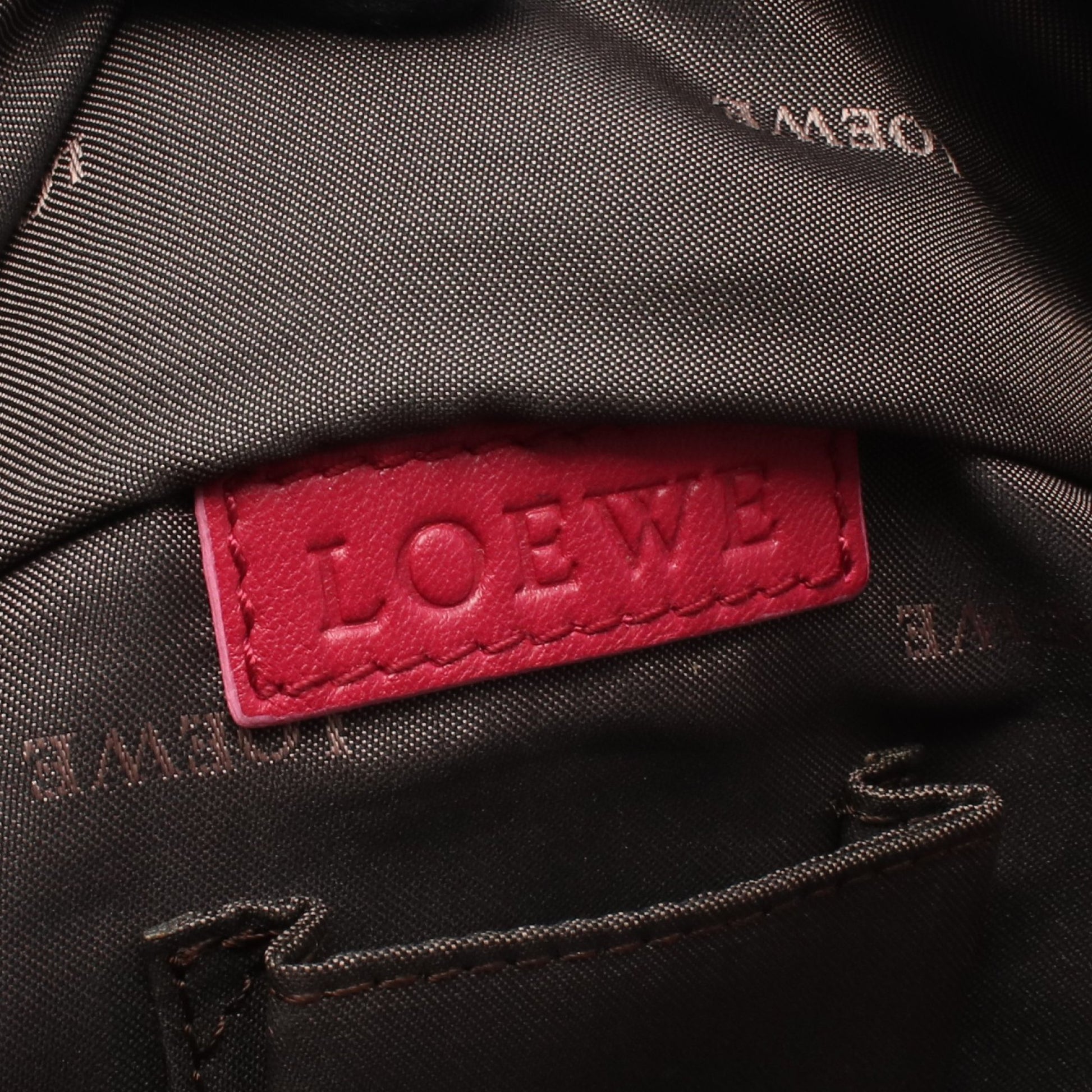 ナッパアイレ ハンドバッグ レザー ピンク ロエベ バッグ LOEWE