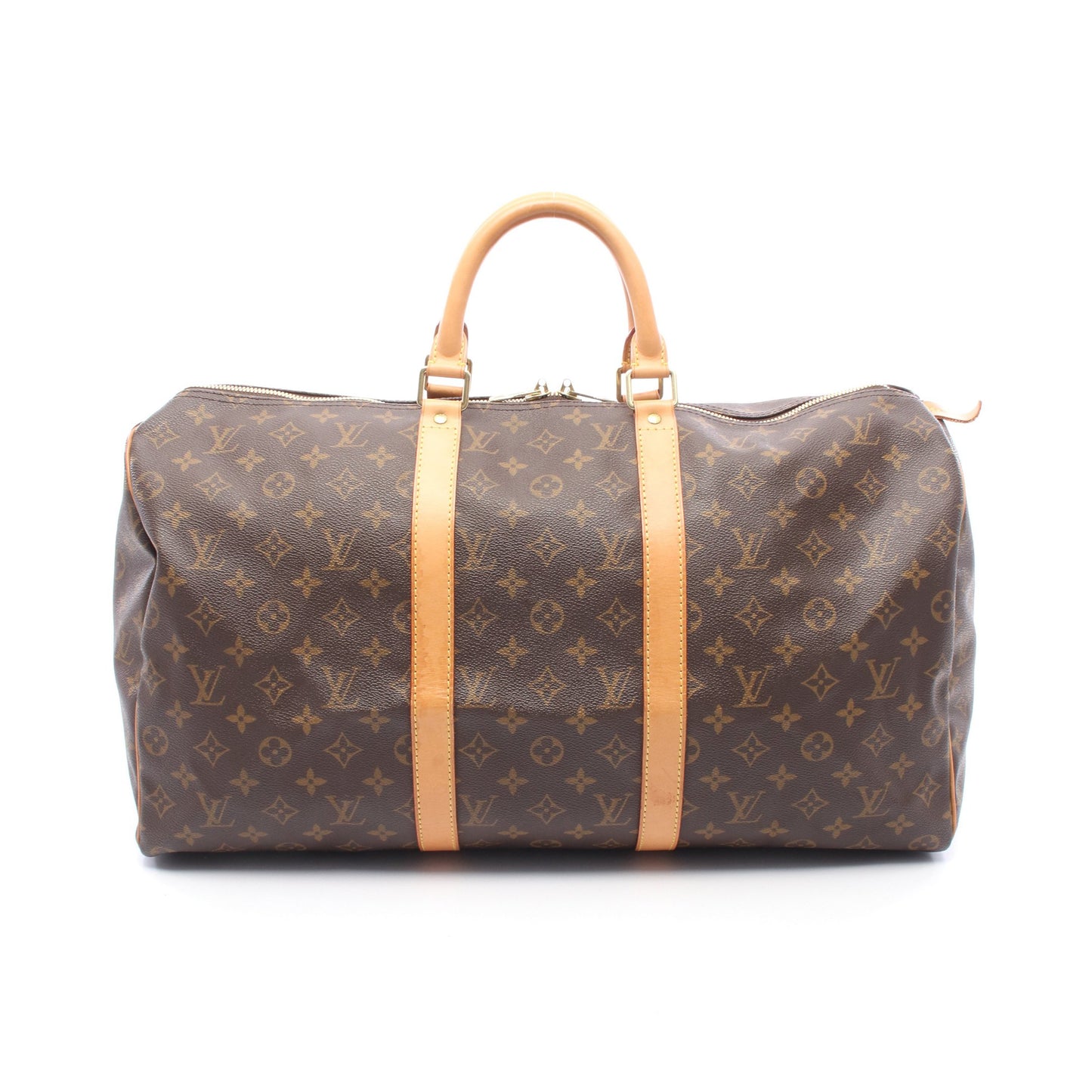 キーポル50 モノグラム ボストンバッグ PVC レザー ブラウン ルイヴィトン バッグ LOUIS VUITTON