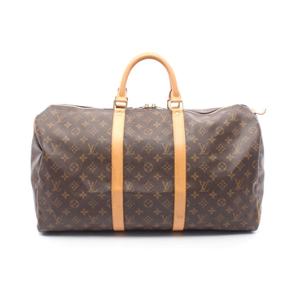 キーポル50 モノグラム ボストンバッグ PVC レザー ブラウン ルイヴィトン バッグ LOUIS VUITTON